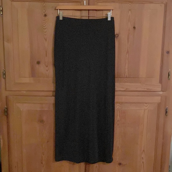 Vintage Y2K Moschino Jeans black long skirt long slit never worn s.40/6 Italy - Picture 6 of 11